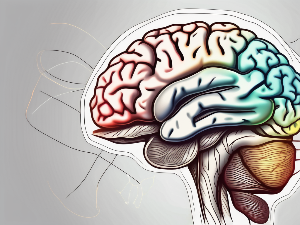 A human brain and inner ear