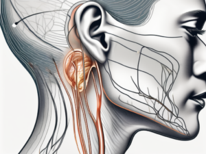 An ear with an emphasis on the inner structures